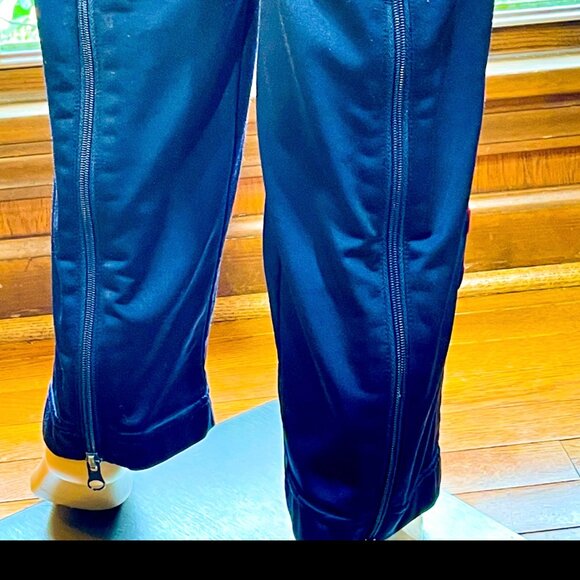 ▪️VTG▪️KAPPA▪️90's Y2K Navy Zipper Hem Embroidered Appliqué Logo Jogger Pants - Picture 5 of 8